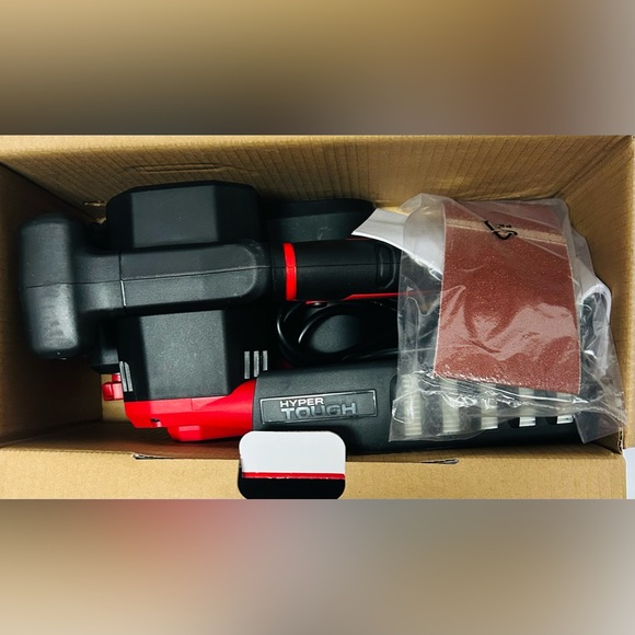 New Hyper Tough 6-Amp Belt Sander, 3 x 18-Inch, Corded BRAND NEW NEVER USED! - Picture 2 of 5